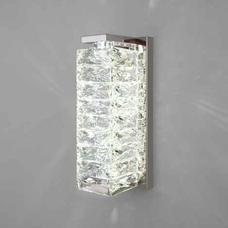 Настенный светильник с хрусталем Eurosvet Blitz 40259 LED хром (220V)
