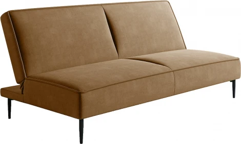 Este диван-кровать трехместный, прямой, без подлокотников, велюр коричневый Velutto 23 Top Concept арт.22309