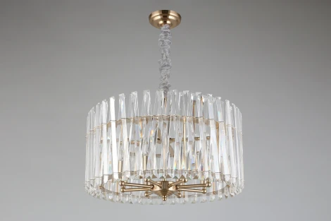 Подвесная люстра Aployt Verene APL.808.13.08 (220V, хрусталь, на цепи, свеча, круглые)