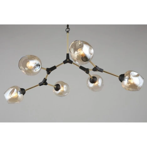 Подвесная люстра на штанге Omnilux 937 OML-93707-06 (220V, шарики)