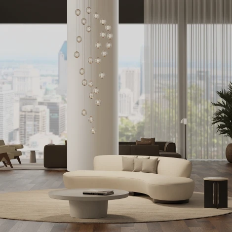 Подвесной светильник Maytoni Sapphire MOD293PL-L140BS3K (LED, 220V, на проводе)