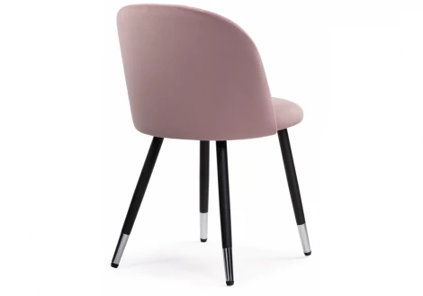 Стул Woodville на металлокаркасе Gabi light purple / black 15200