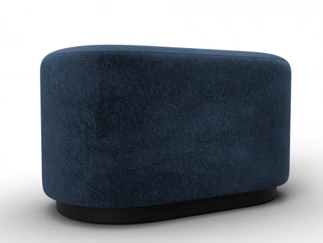 Пуф 007 (ДСП,Фанера/Пластик/Велюр/Синий) Лига Диванов 132379