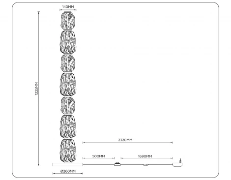 Торшер светодиодный Ambrella High Light LH30112