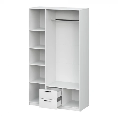 Шкаф трехстворчатый Арника Бали, Белый шагрень