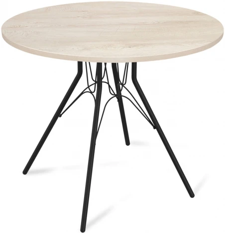 Стол SHT-TU34-P/80 ЛДСП черный муар/дуб беленый Sheffilton SHT-TU34-P 3090012302