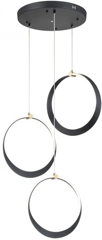 Подвесной светильник 14014/3P Black Indigo Parade V000072L (регулировка яркости, LED, 220V, пульт управления, на проводе)