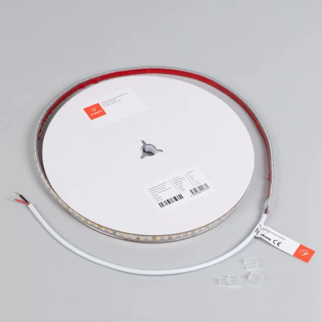 Светодиодная лента герметичная RTW-PS-A140-7mm 24V Warm2400 (10 W/m, IP67, 5m) (Arlight, CRI>90) 058508
