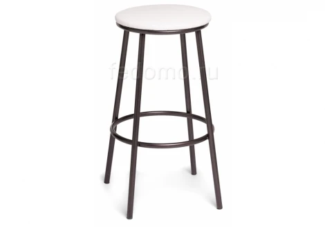 Барный стул Woodville Drezegomad белый / темный мусс 453995