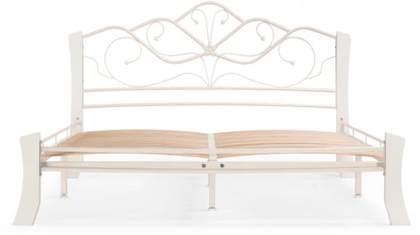 Двуспальная кровать Woodville Виктори 4 160х200 белая 403006