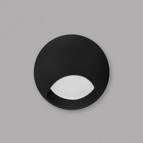 Подсветка для лестниц встраиваемая Imex Paso IL.0013.3000-BK (LED, 220V, круглые, IP54)