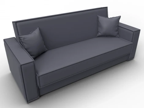 Диван-книжка Куба (ДСП,ЛДСП/Пластик/Экокожа/Серый) Лига Диванов 127453