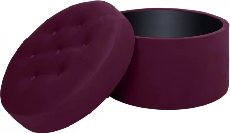 Пуф Barrel большой ОГОГО (арт.334321), (Ткань/Бордовый)