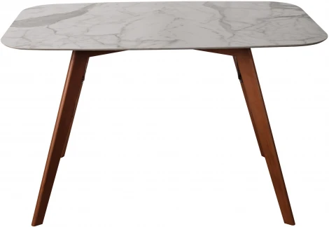 Стол обеденный обеденный JET CERAMIC прямоугольный 120*80 (Дерево бук, Темный орех )