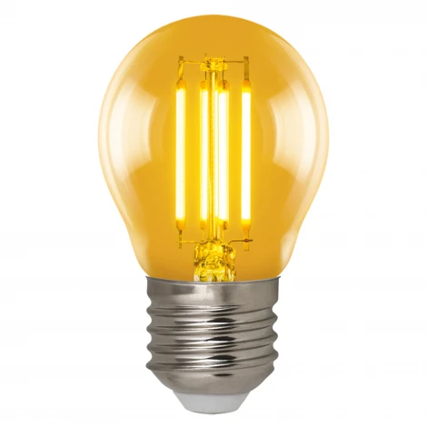 Лампа светодиодная, форма «шар», золотистая колба Uniel Vintage LED-G45-5W/GOLDEN/E27 GLV21GO