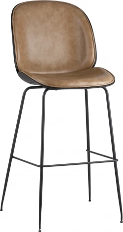 Стул барный Beetle PU со спинкой бежевый 2 шт Stool Group (арт.УТ000038315)