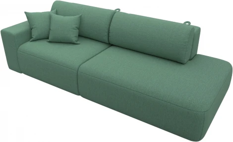 Диван прямой Лига-036 НПБ Модерн подлокотник слева Лига Диванов (Рогожка) арт.124220L