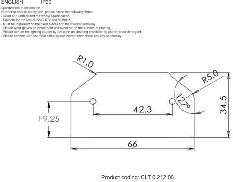 Заглушка CLT 0.212 06 Crystal Lux