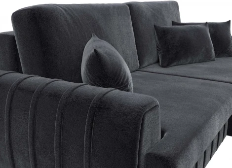 Диван угловой Лига-057 НПБ угол правый Лига Диванов (Велюр) арт.129278