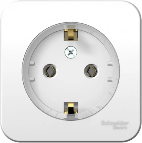 Розетка накладная с заземлением (белый) Systeme Electric Blanca BLNRA110111