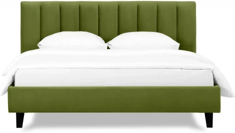 Кровать Queen II Sofia L 1600 ОГОГО (арт.577513), (Ткань/Зеленый)