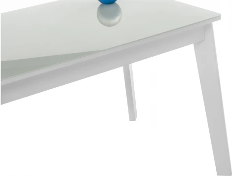 Стол стеклянный Арья 120 белый / шагрень белая 483880 Woodville