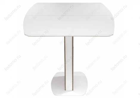 Стол на тумбе Woodville Оливер лиственница горная / белый 462107