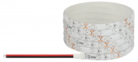 Светодиодная лента 12V 5м красный ЭРА LS2835-4,8-60-12-R-IP65-1 year-5m