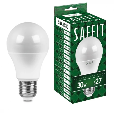Лампа светодиодная Saffit SBA6530 55184 Шар E27 30W 230V 6400K