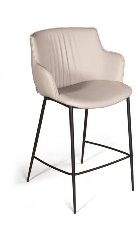 Стул полубарный Top Concept Sofia, экокожа soft-touch, серый