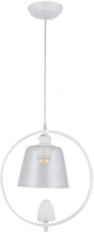 Подвесной светильник Arte Lamp Passero A4289SP-1WH (220V, на проводе, круглые, птички)