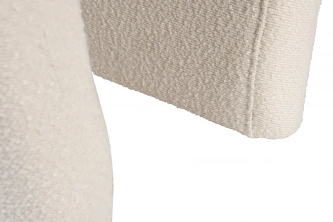 GY-08717 Банкетка букле белый d54*40,5*45,5см Garda Decor