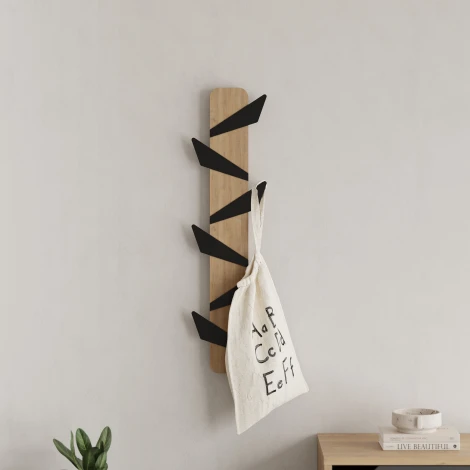 Вешалка для одежды ALESTA HANGER LEVE (ЛДСП/Дуб) арт.LEV01089