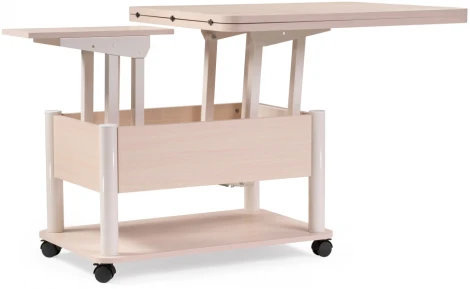 Стол-трансформер Woodville Виват светлый венге / белый 402947