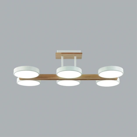 Потолочная люстра на штанге Lumion Plato 8030/108CL белый, дерево/металл, акрил LED 72W 3000-6000К 220V
