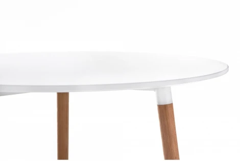 Стол Woodville Lorini 90 white / wood 15362