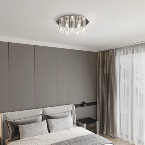 Потолочная люстра Eurosvet Merge 502111/7 хром