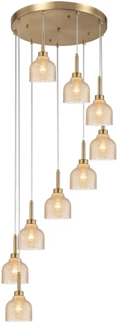 Подвесной светильник 11039/9P Amber Indigo Caramella V000433