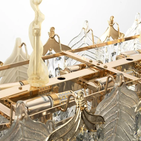 Подвесная люстра Citilux Darby CL309272 (220V, подвески, на цепи, листья)