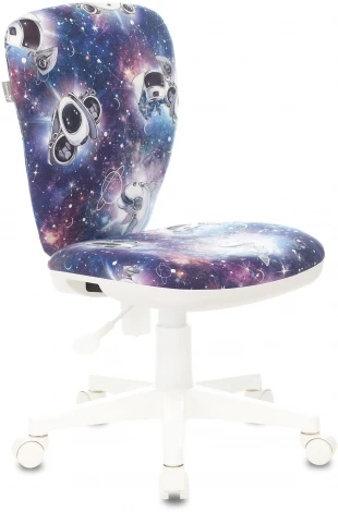 Кресло детское Бюрократ KD-W10 синий космопузики крестовина пластик пластик белый