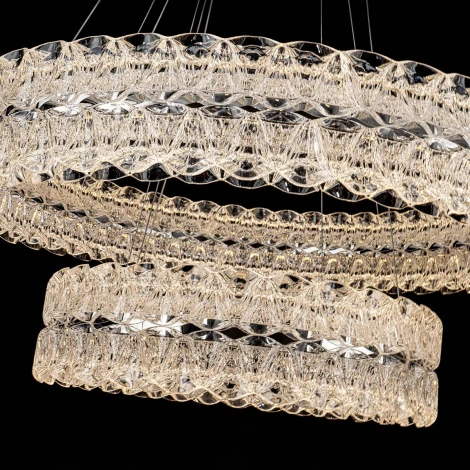 Подвесная люстра светодиодная с пультом с регулировкой цветовой температуры Modelux ML.8185.800.500 CR