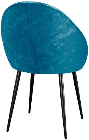Стул DikLine 234 поворотный, M19 бирюза, ножки черные арт.00-00076174