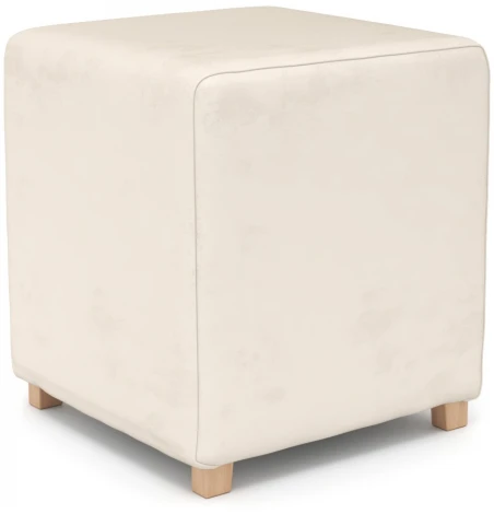 Пуф Arsko Мозли 1 молочный велюр