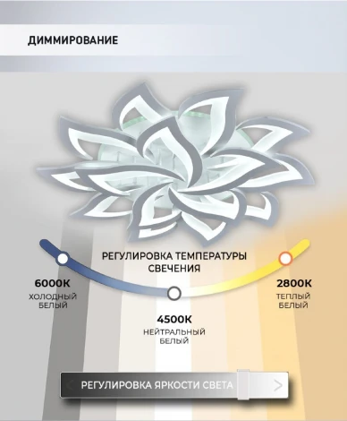 Потолочная люстра Seven Fires Lorens SF5018/16C-WT-RGB