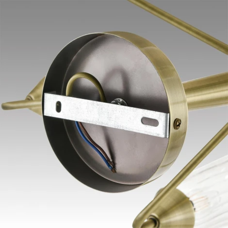Потолочная люстра на штанге Lumion Doliana 6584/8C бронза/прозрачный, металл/стекло E14 8*40W 220V