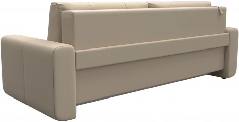 Диван прямой Лига-031 (Бежевый/Экокожа) Лига Диванов арт.121275