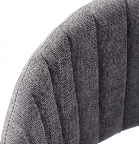 Комплект из 4-х стульев Turin серый вельвет с чёрными ножками Bradexhome арт.FR 0556K