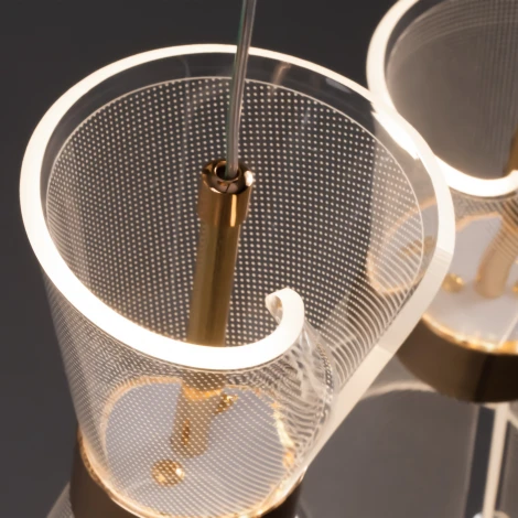 Подвесной светильник каскадный Freya Dress FR5438PL-L37G (LED, 220V, на проводе)