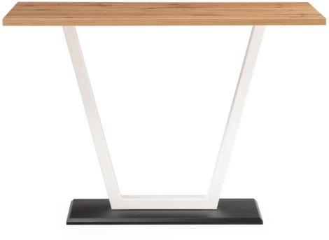 Стол на тумбе Notta Мичиган Лофт 110х70 25 мм дуб вотан / белый матовый 515301