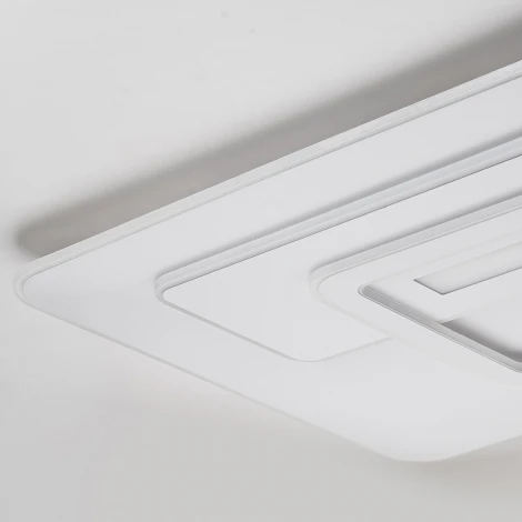 Потолочный светодиодный светильник Escada Rung 10294/3LED 182Вт, металл/акрил, белый (регулировка яркости, 220V, пульт управления)